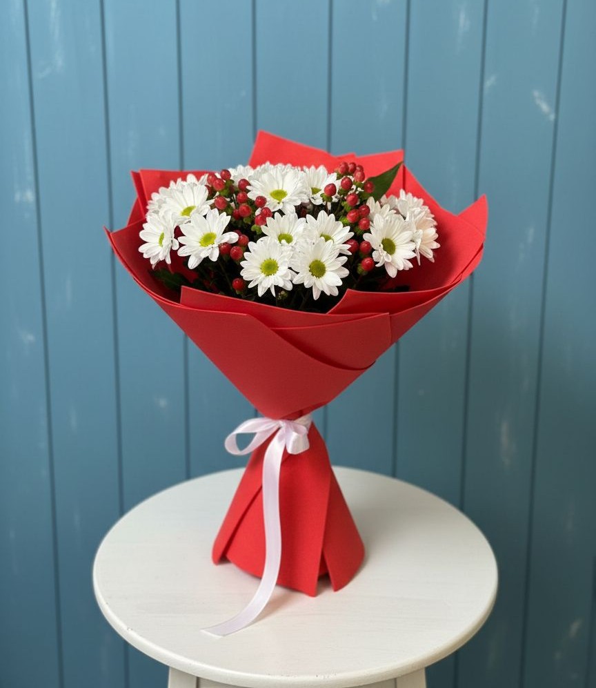 Букет цветов из: Хризантемы в Глажево