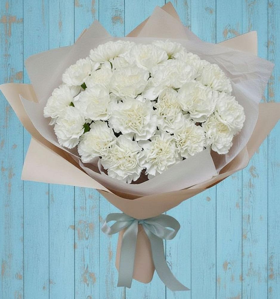 Букет цветов из: Гвоздики в Глажево