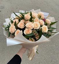 Букет Кремовые розы Латте в Глажево