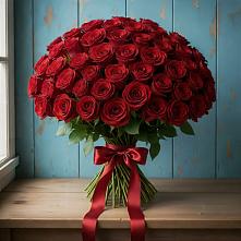 Букет Красные розы Блэк Меджик в Глажево