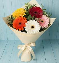 Букет цветов из:  Герберы #REPLACE_PRED# Глажево