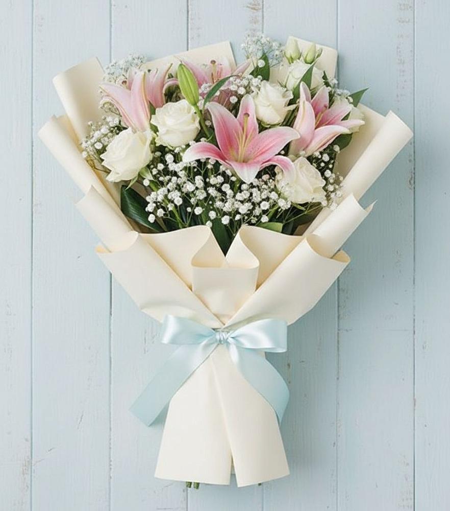 Букет цветов из: Лилии в Глажево