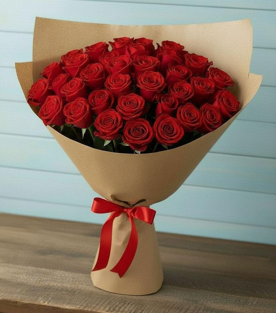 Букет Красные розы Милано в Глажево