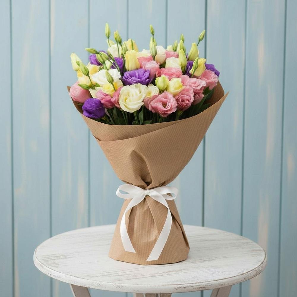 Букет цветов из: Лизиантусы в Глажево