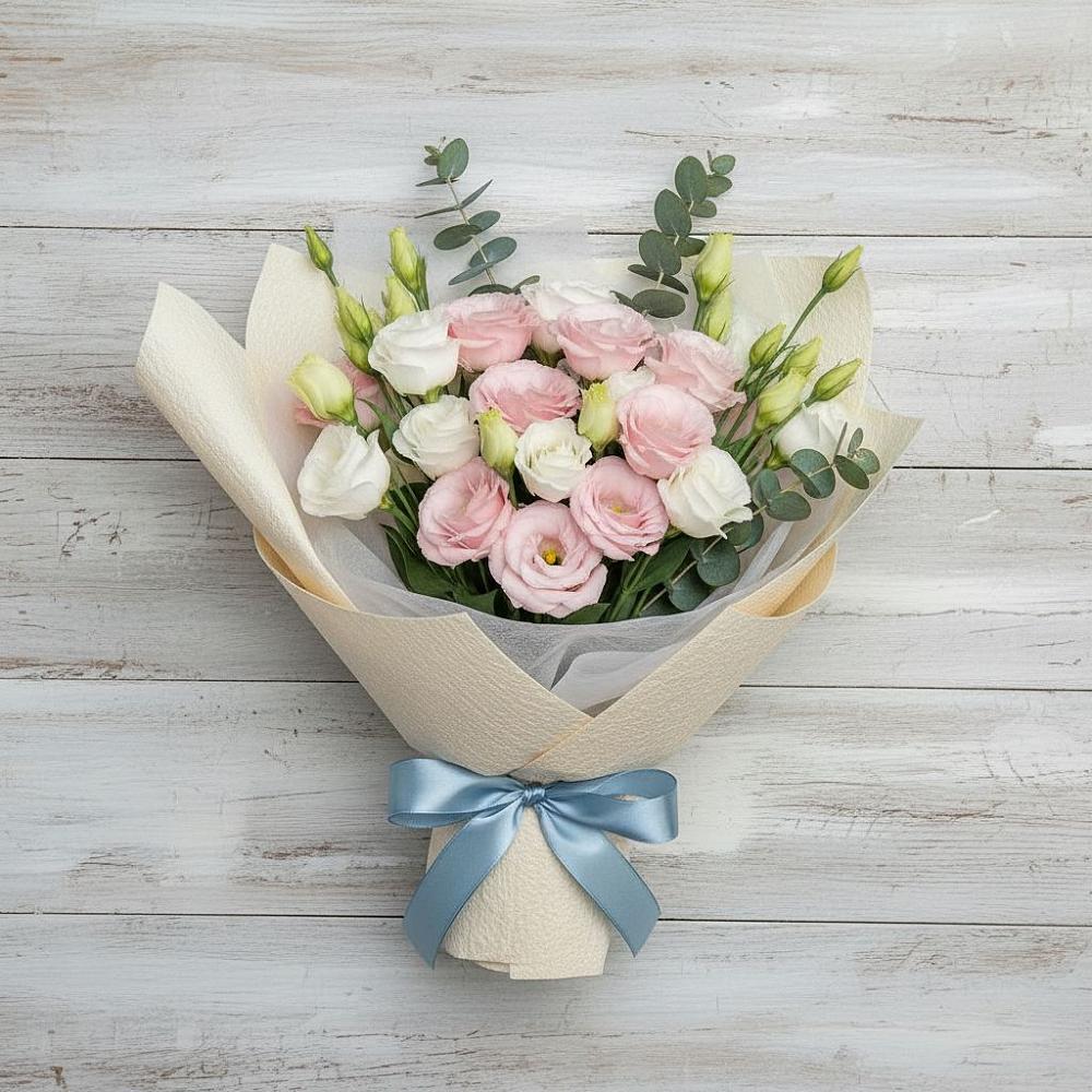 Букет цветов из: Лизиантусы в Глажево